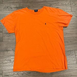 Vintage Men’s Large Orange Polo Ralph Lauren T-Shirt